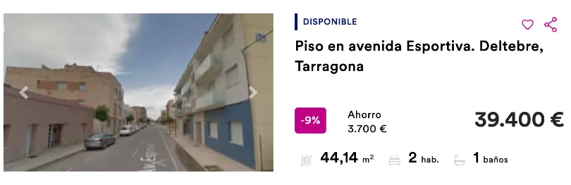 Piso barato BBVA en Deltebre, en Tarragona
