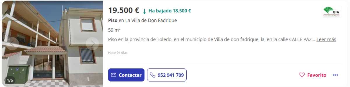 Piso de Unicaja en venta en Don Fadrique