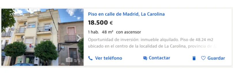 Piso barato en La Carolina, en Jaén