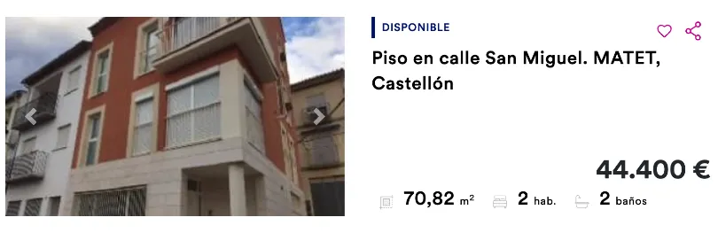 Piso barato de BBVA en Matet, en Castellón