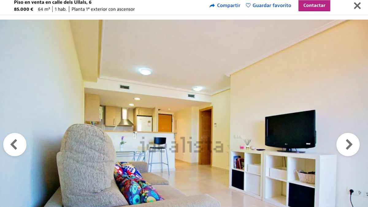   Piso en venta en Oropesa del Mar (Castellón) por un precio de 85.000 euros 