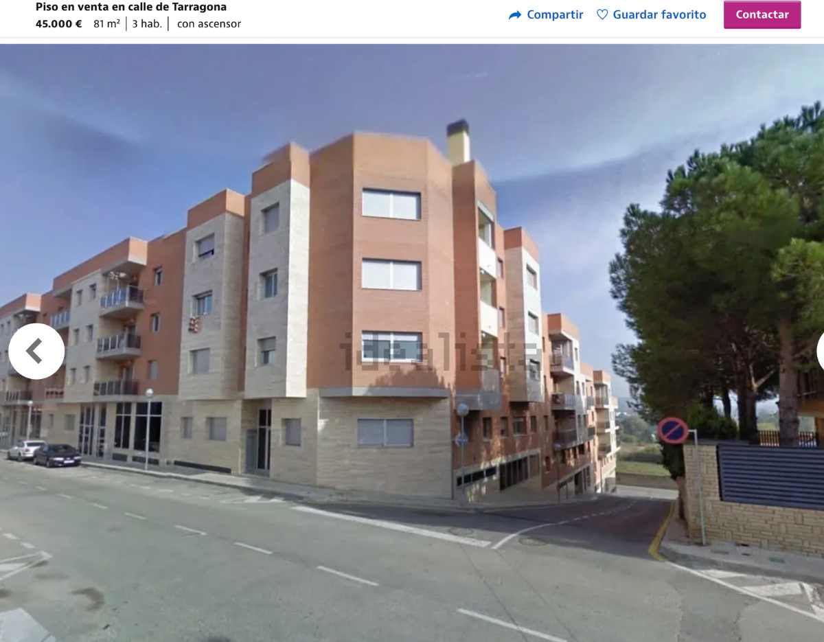 Piso en venta en Mora d’Ebre (Tarragona) por un precio de 45.000 euros 