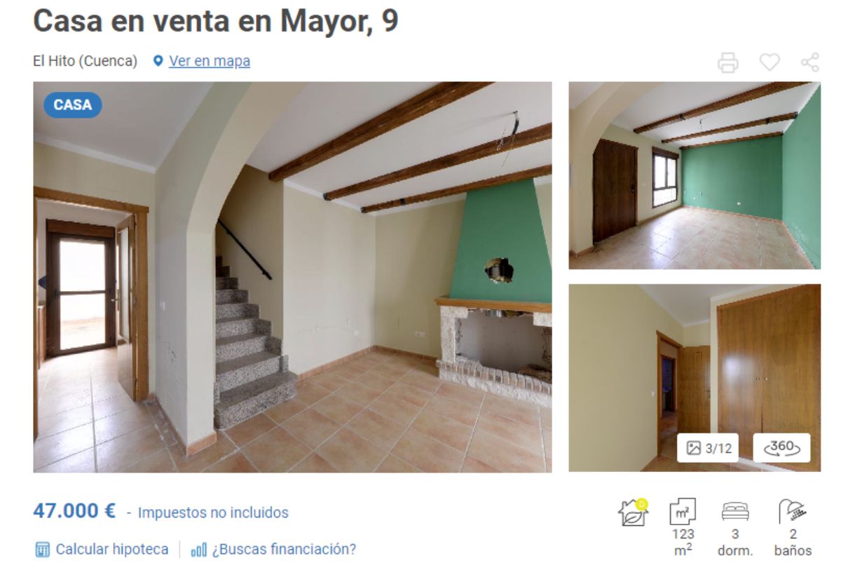 Casa en venta en El Hito por un precio de 47.000 euros 