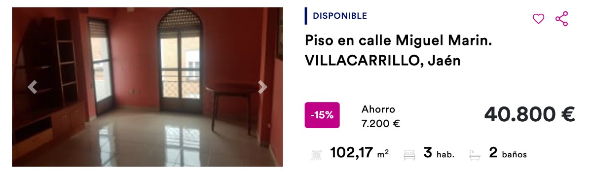 Piso en Villacarrillo, en Jaén