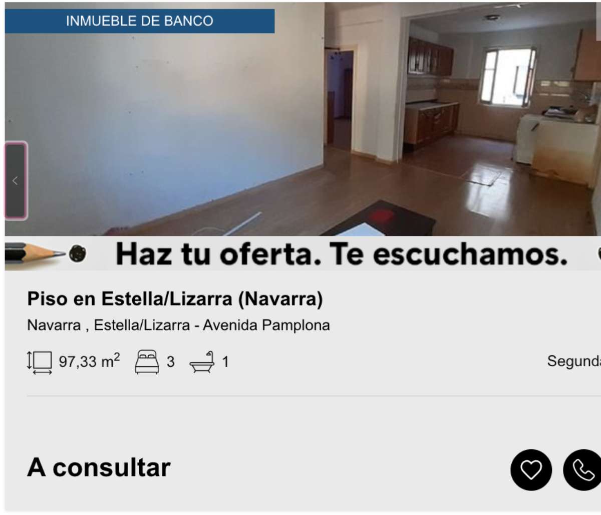 iso en venta en Lizarra por un precio a consultar