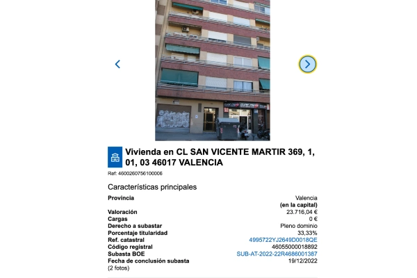 Piso Valencia capital