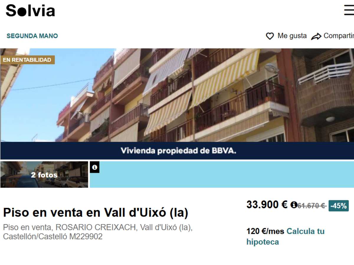 vivienda en venta de Solvia