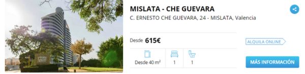 Piso en alquiler en Valencia por 615 euros al mes 