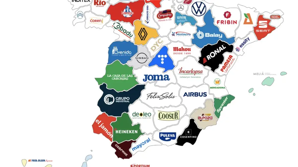 Mapa de las empresas más ricas de España