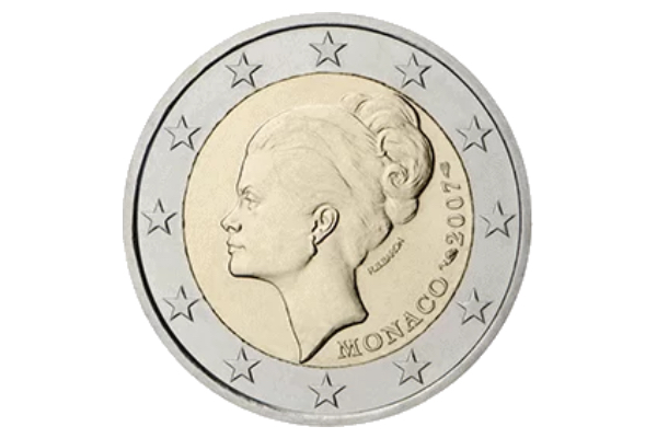 Moneda de dos euros de Grace Kelly