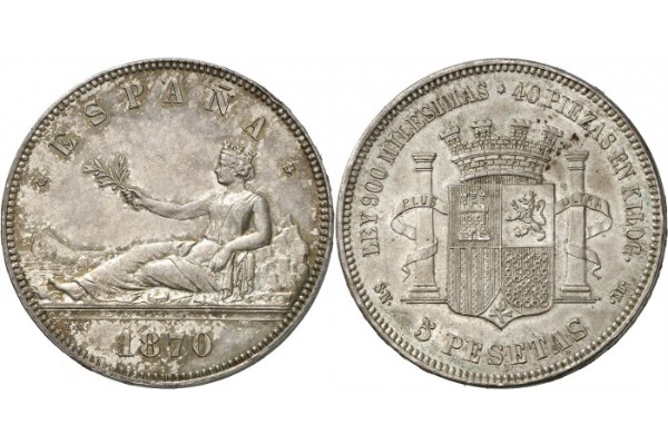 Moneda 1870 valor