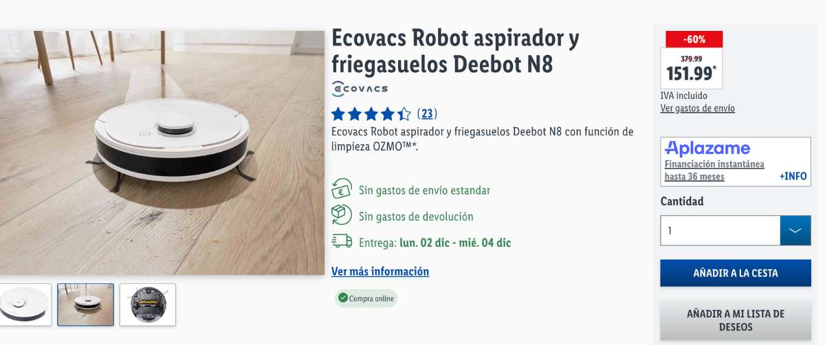 robot rebajado lidl