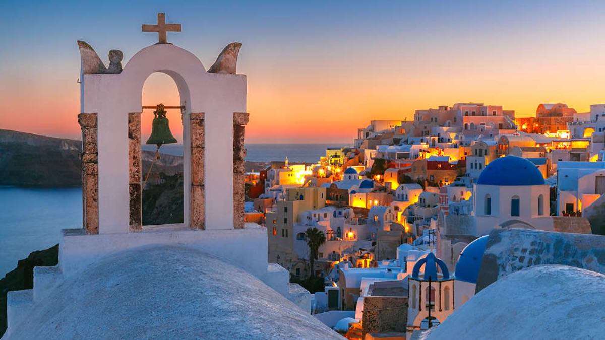 Isla de Santorini, en Grecia