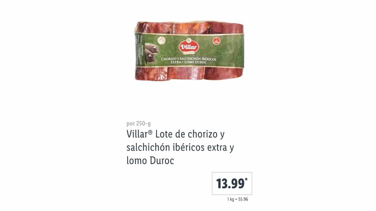 Surtido ibéricos Lidl