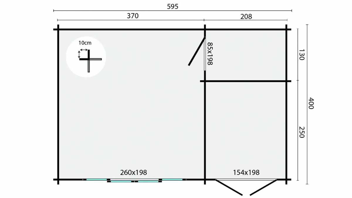 Plano de la casa prefabricada