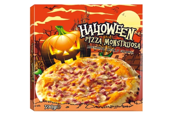 Pizza especial Halloween, en Lidl