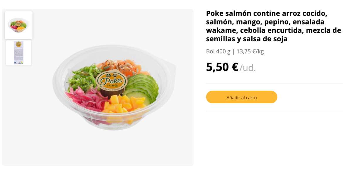 POke de salmón de Mercadona 