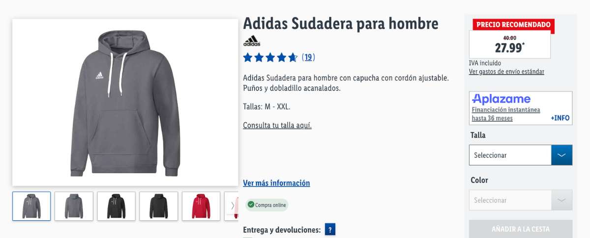 Sudadera Adidas con Capucha