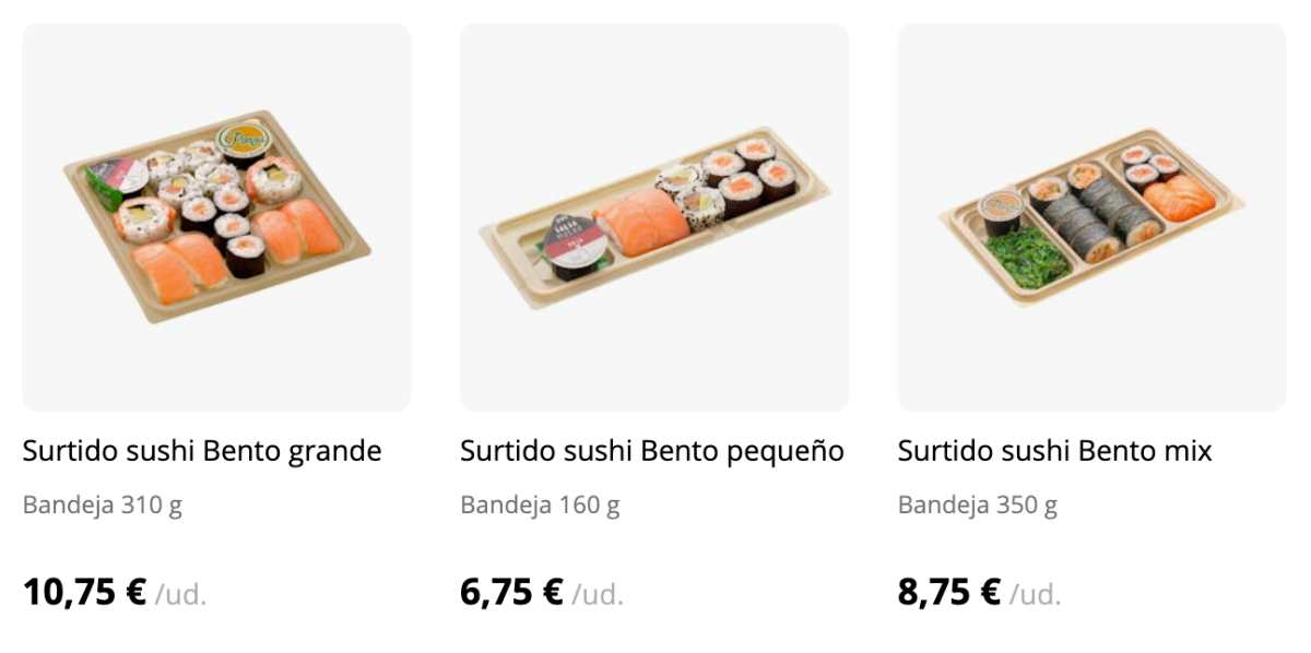 Sushi Mercadona 