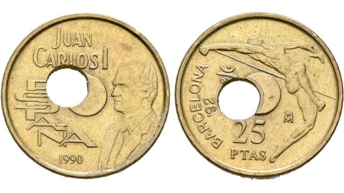 Moneda de 25 pesetas conmemorativa de los Juegos de Barcelona 92