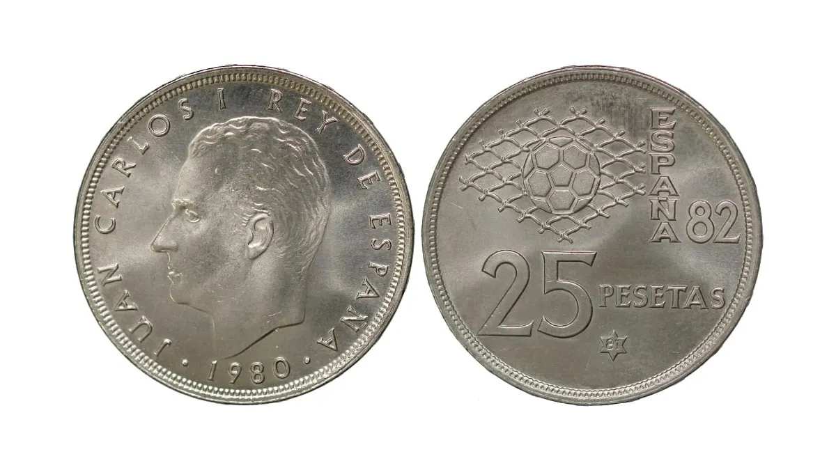 Moneda de 25 pesetas 1980
