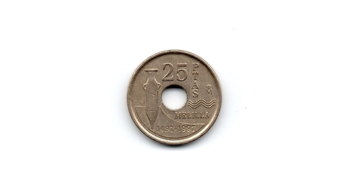 Moneda de 25 pesetas de 1997