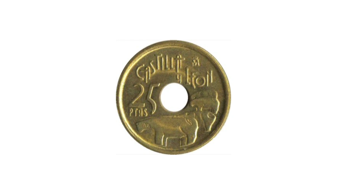 Moneda de 25 pesetas de 1995