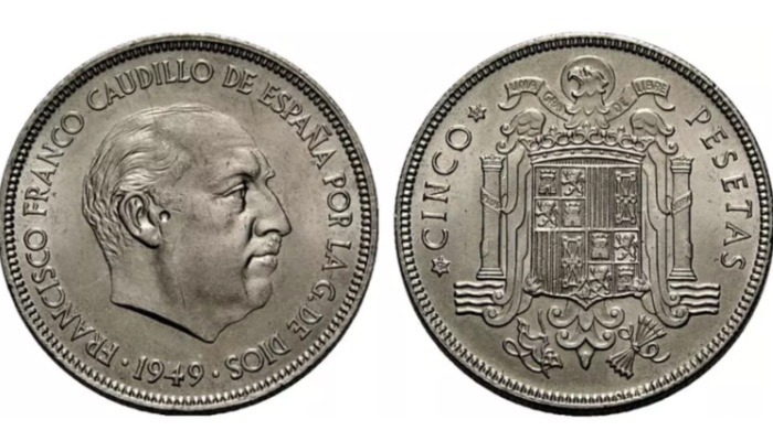 Moneda 5 pesetas Franco