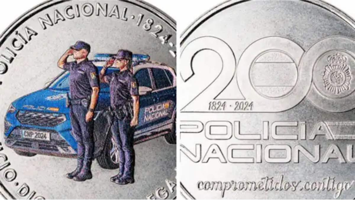 moneda policía nacioanl