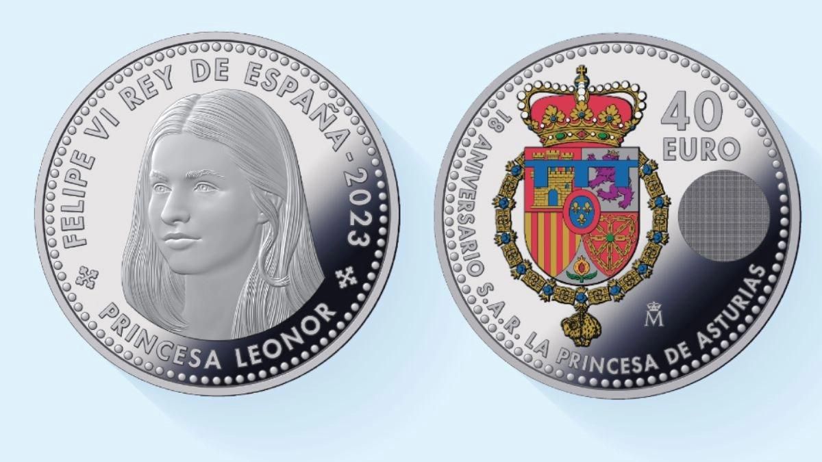 Moneda Princesa Leonor 