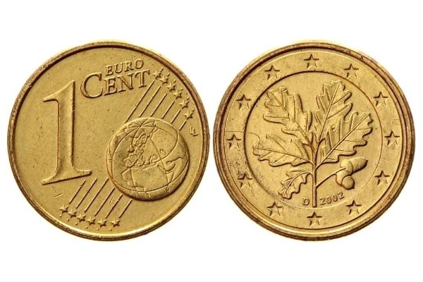 Moneda de un céntimo especial