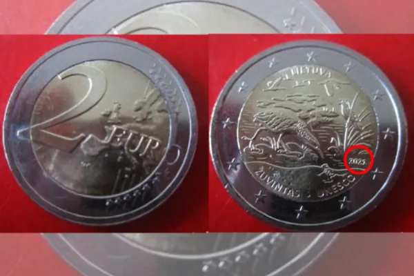 Monedas de dos euros que vale 2.000 euros