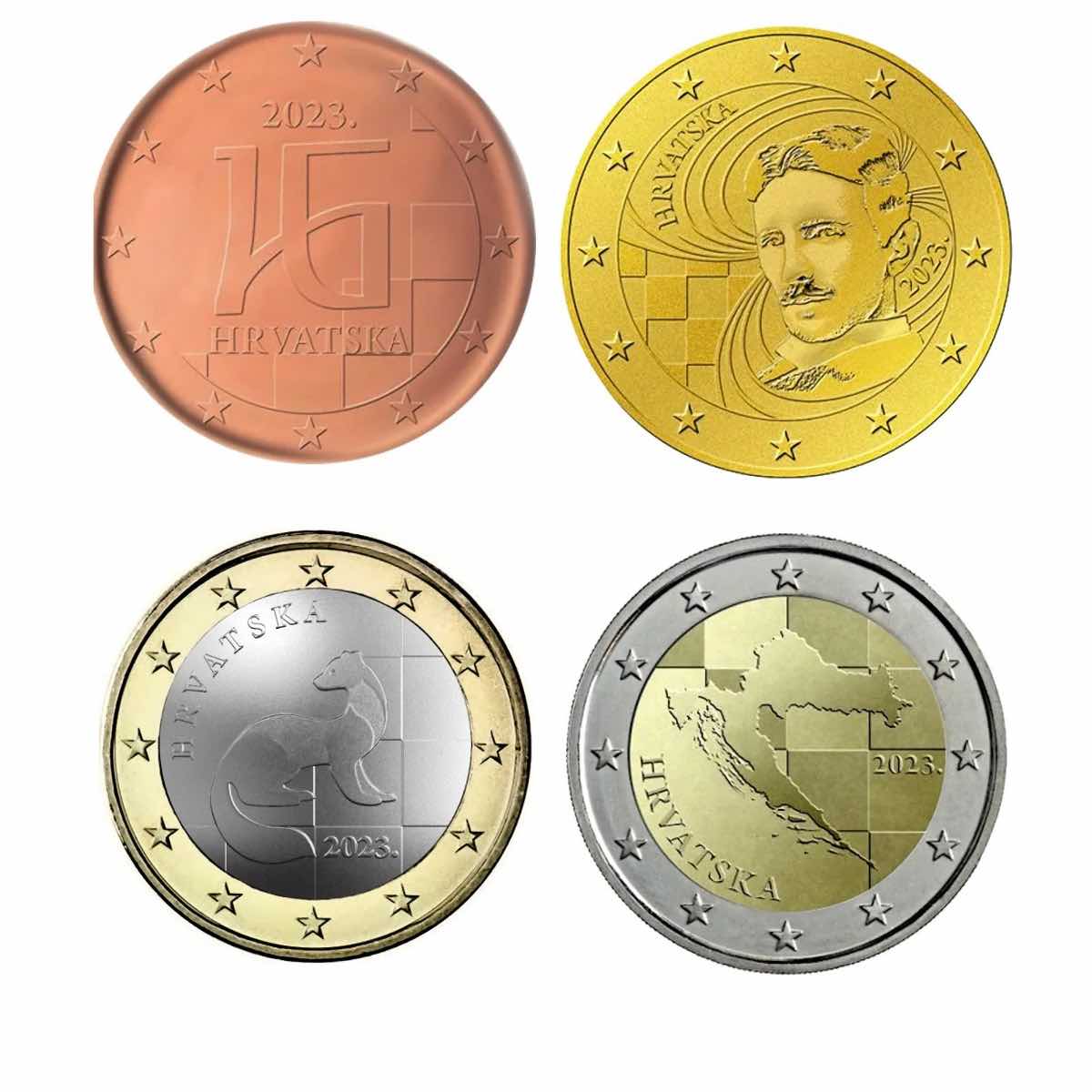 Nuevas monedas de Euro en Croacia