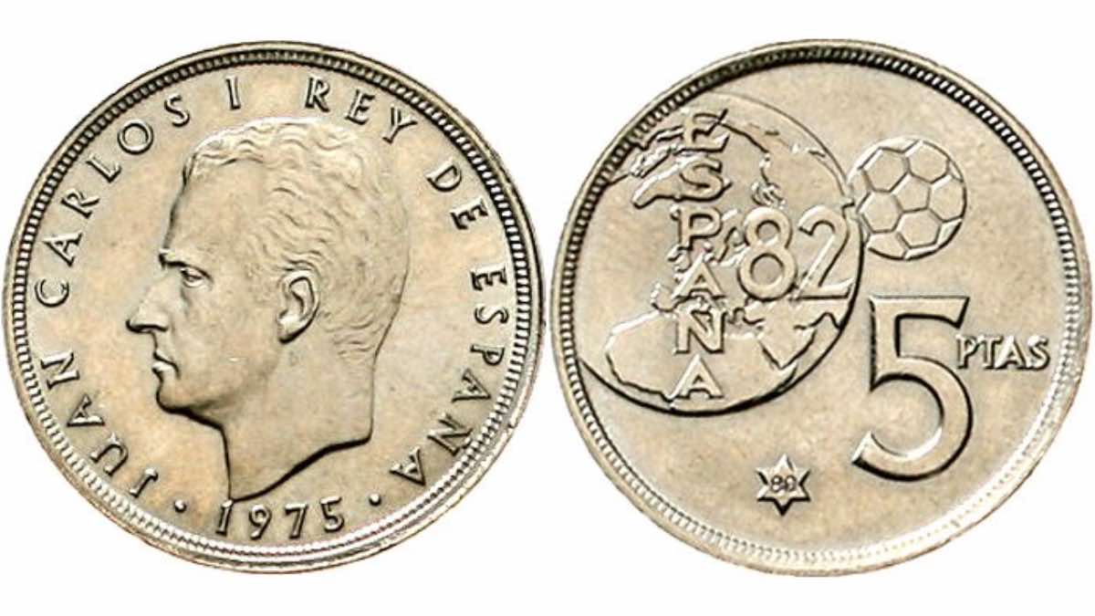 Moneda de peseta con una fallo que puede valer más de 500 euros