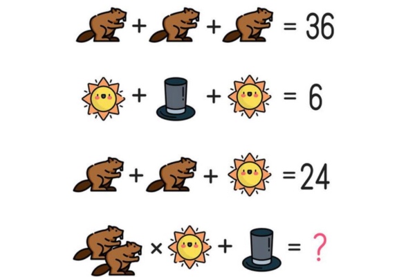  Solo el  % pudo con este reto visual ¿eres capaz de resolver la ecuación en menos de   minuto?