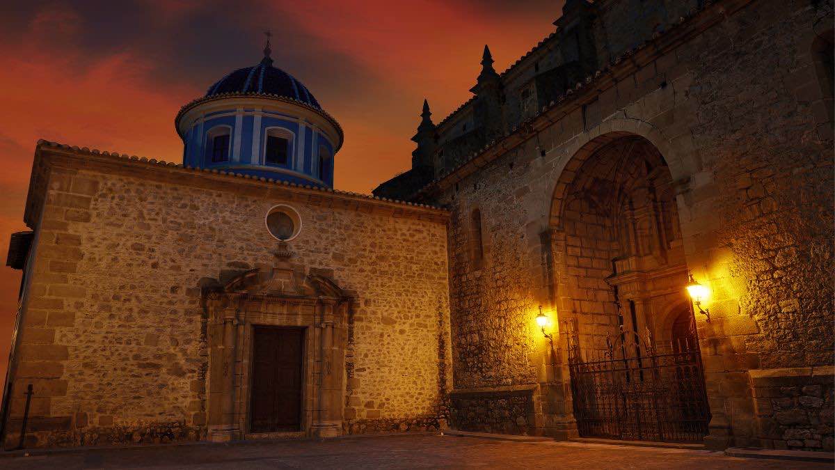 Rubielos de Mora, al atardecer