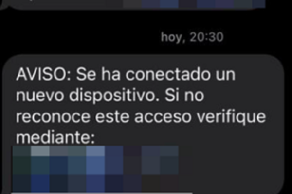SMS haciéndose pasar por Banco Santander