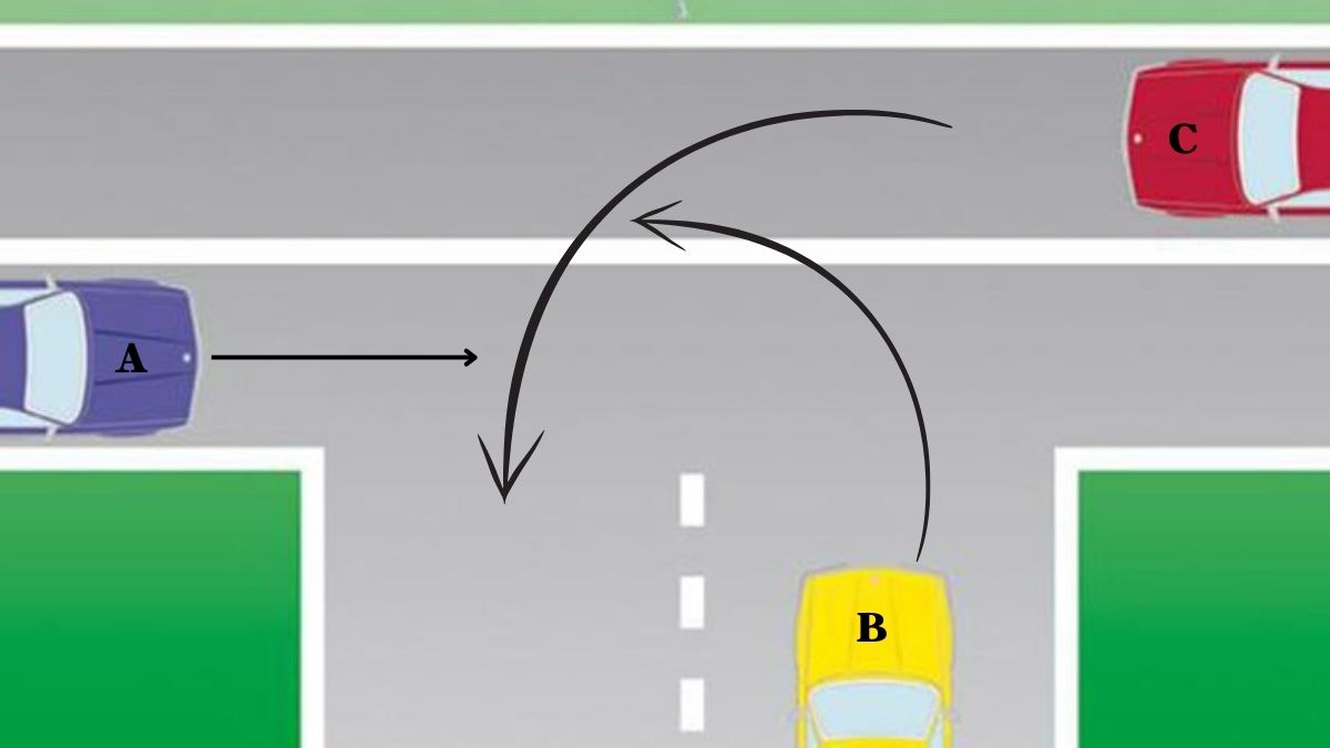 ¿Quién tiene preferencia en esta intersección?