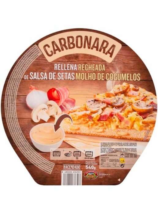 pizza carbonara Mercadona